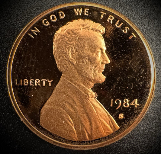 1984-S Lincoln Memorial Cent PROOF Coin Penny0