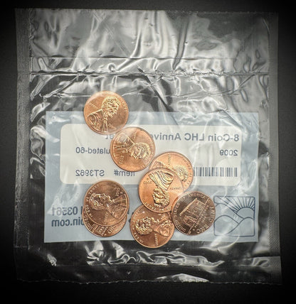 2009 P & D Mint Lincoln Head Cent Anniversary Set Littleton Uncirculated Sealed1