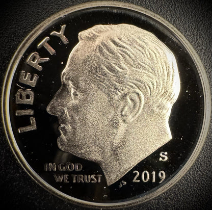 2019-S GEM PROOF Roosevelt Dime 10C Clad DEEP CAMEO Coin0
