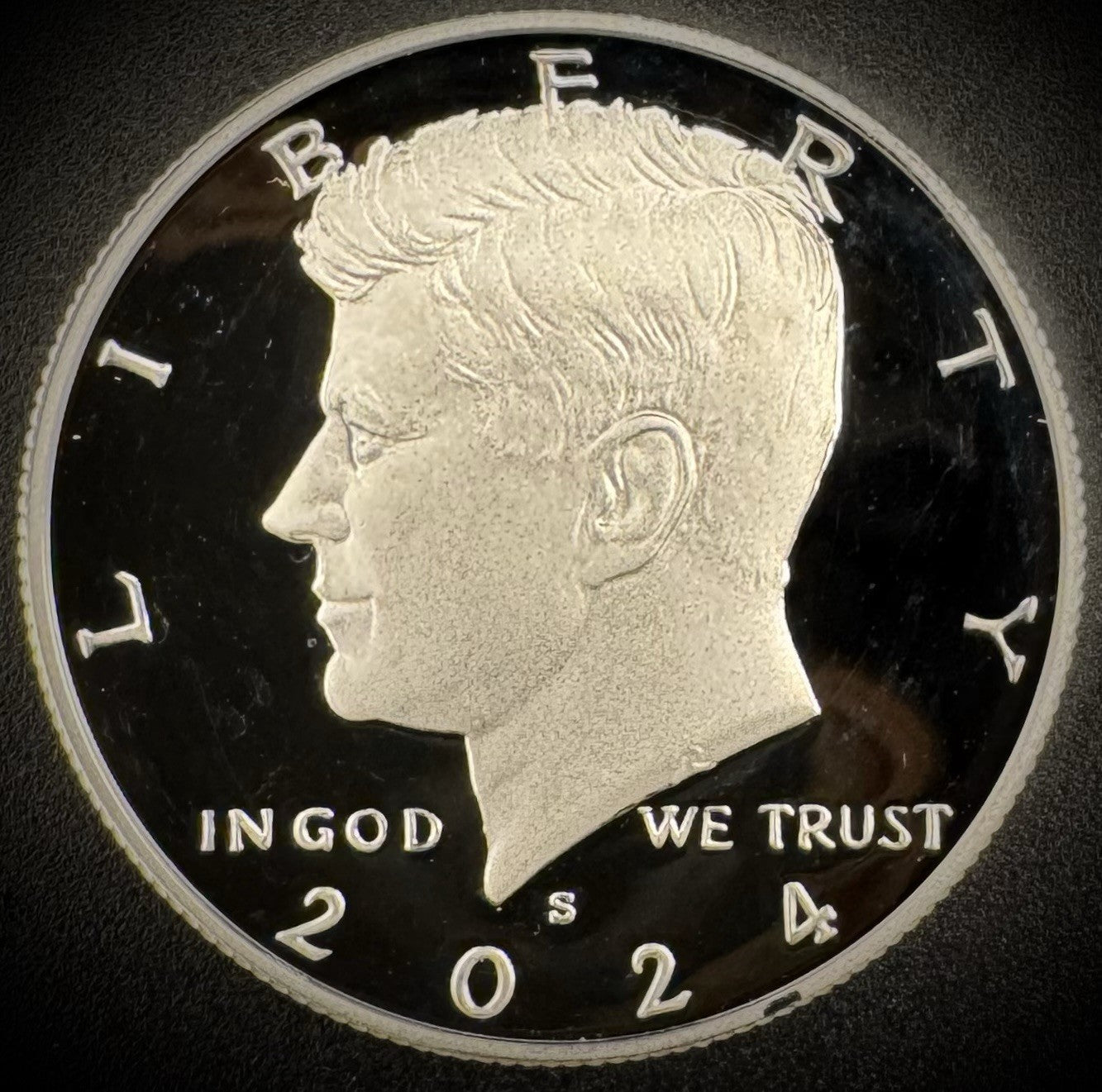 2024-S 99.9% SILVER GEM PROOF Kennedy Half Dollar 50C .999 Fine DEEP ULTRA CAMEO0