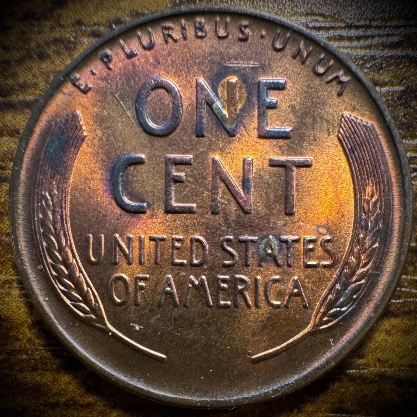 1941 Lincoln Wheat Penny Cent BU Uncirculated LUSTROUS TONED1