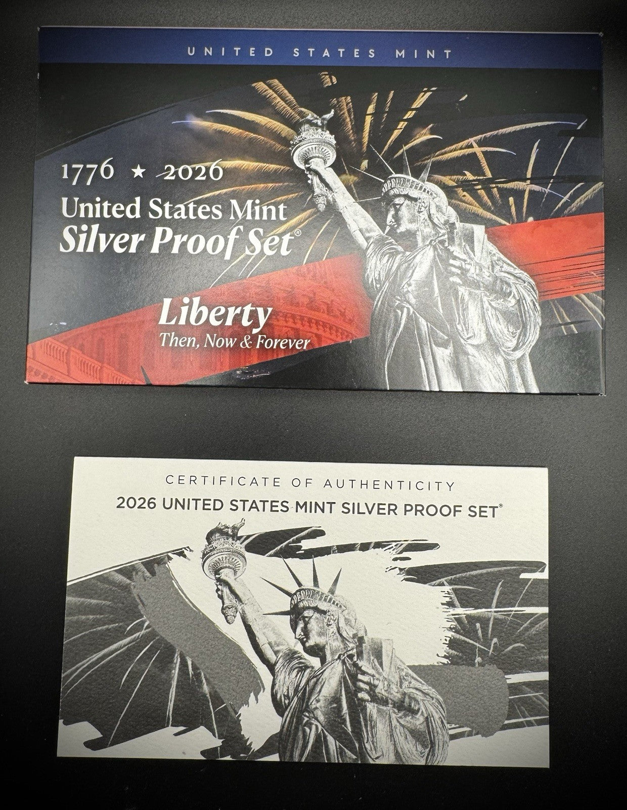 2026-S .999 SILVER Semiquincentennial Quarter Set w 2026 US MINT Box and COA2