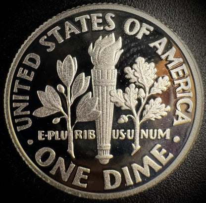 2010-S 90% SILVER GEM PROOF Roosevelt Dime 10C .900 Fine DEEP CAMEO Coin1
