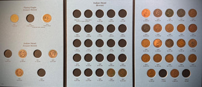 1857-1909 Flying Eagle Indian Head Cent Collection 29 Coins Starter Set Whitman0