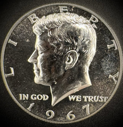 1967 SMS Kennedy Half Dollar 50C 40% SILVER Coin From US Mint Special Mint Set0