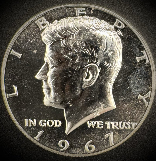 1967 SMS Kennedy Half Dollar 50C 40% SILVER Coin From US Mint Special Mint Set0