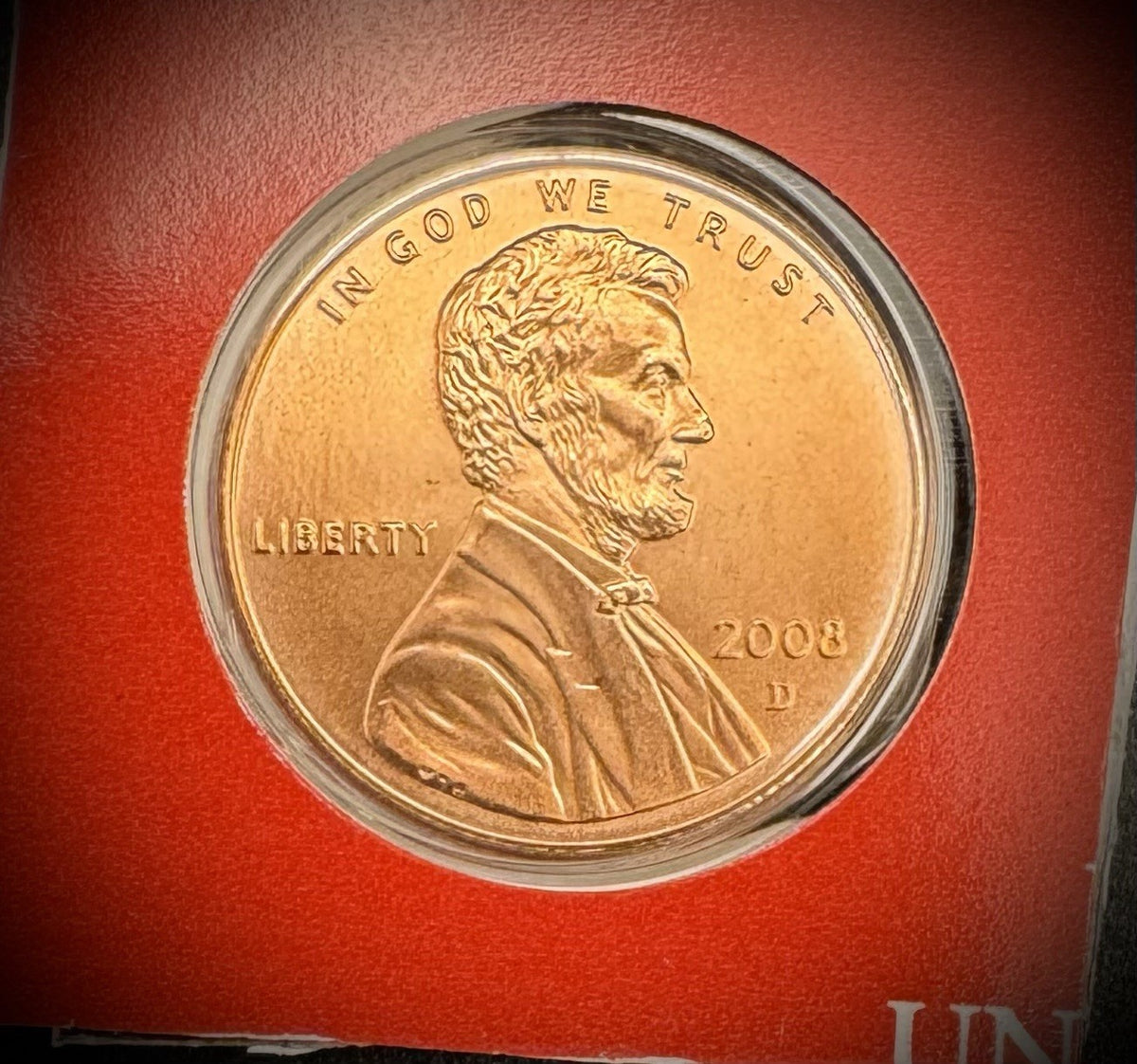2008 Satin Finish Lincoln Memorial Cent P D Uncirculated 2 Coin Set From US Mint2