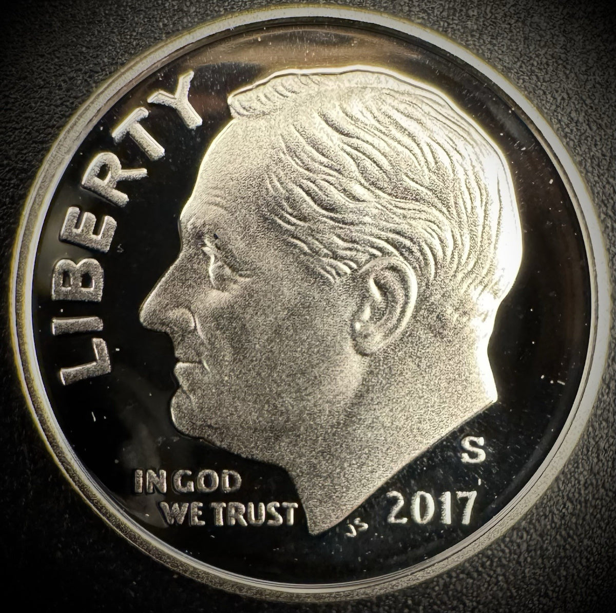 2017-S 90% SILVER GEM PROOF Roosevelt Dime 10C .900 Fine DEEP ULTRA CAMEO0