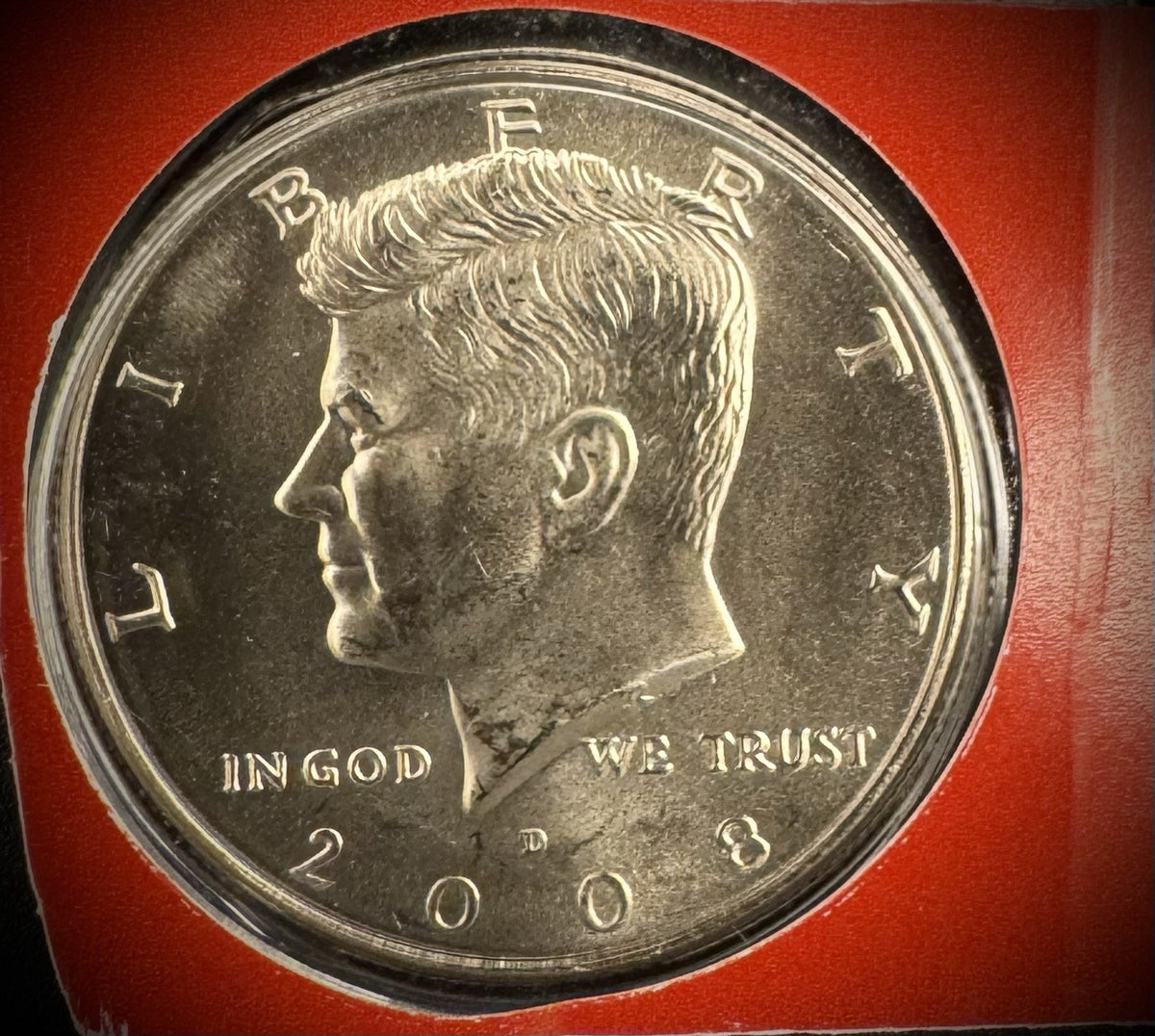 2008 P D Satin Finish Kennedy Half Dollar 2 Coins From US Mint Uncirculated Set12