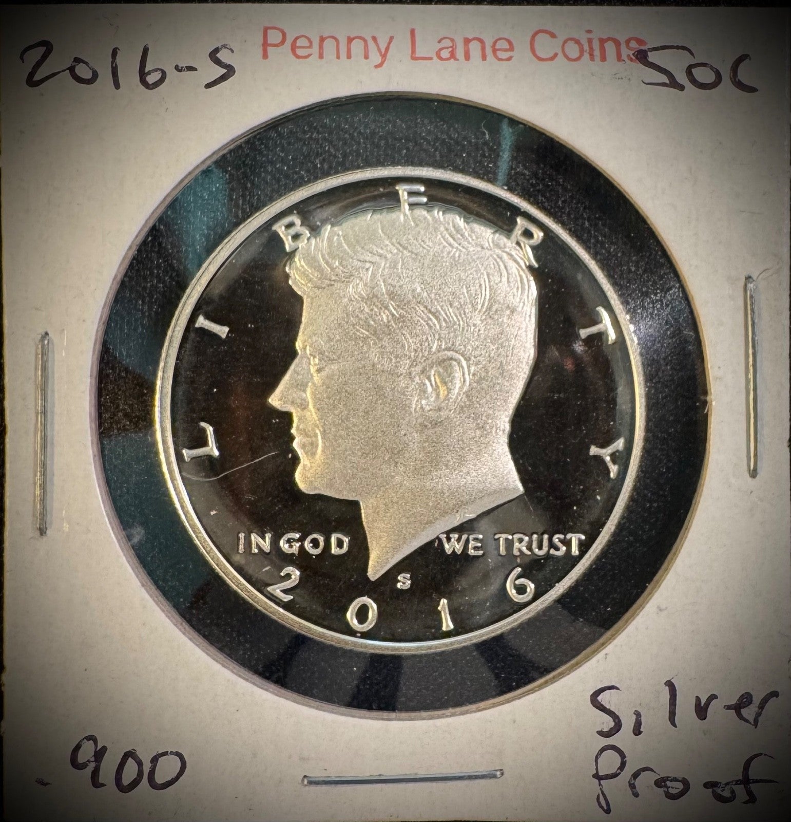 2016-S 90% SILVER PROOF Kennedy Half Dollar 50C .900 Fine0