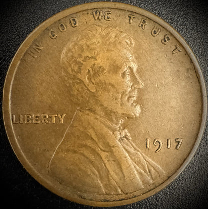 1917 Lincoln Wheat Cent Penny0