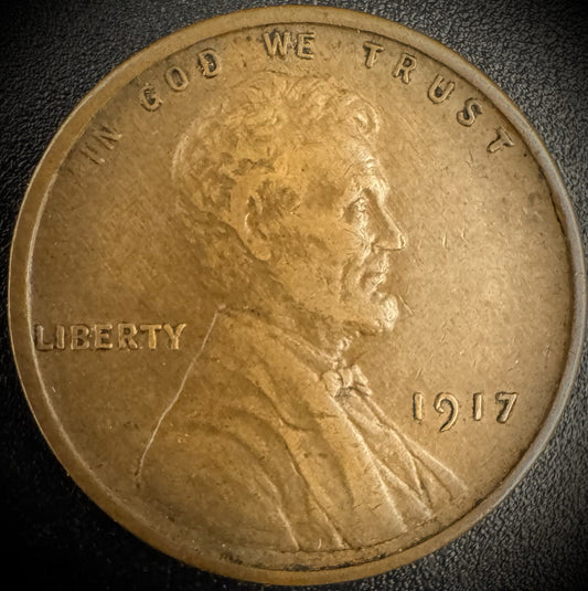1917 Lincoln Wheat Cent Penny0