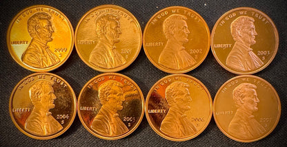 1968-2009-S PROOF Lincoln Memorial & Bicentennial Cent 45 Coin Set9