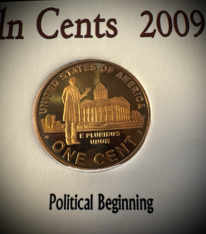 2009-S Lincoln Bicentennial Cent GEM PROOF 4 Coin Set GORGEOUS Naturally Toned8