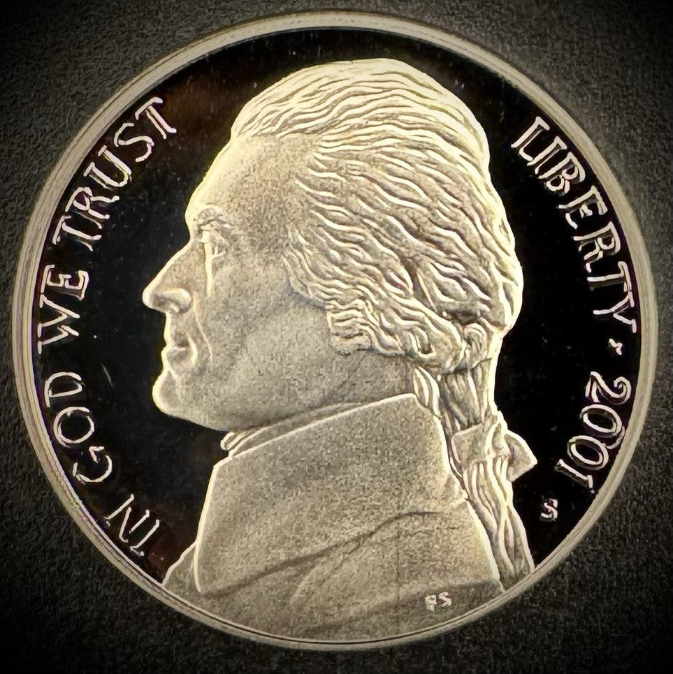 2001-S Jefferson Nickel GEM PROOF DEEP ULTRA CAMEO Coin0