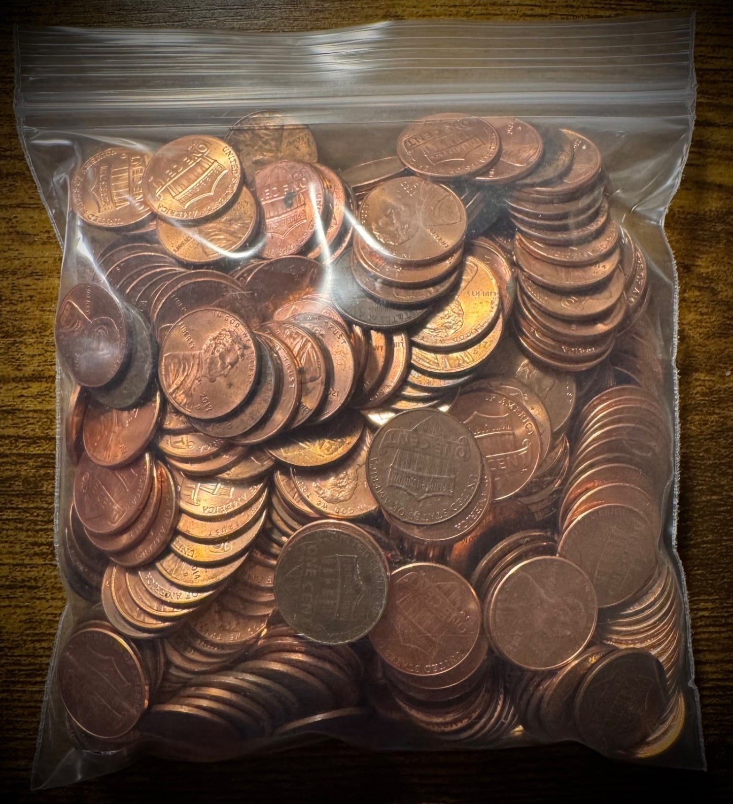 2.5 Lb Mixed Bag 2010-2025 Lincoln Shield Cents Mostly D Mints From Circulation2