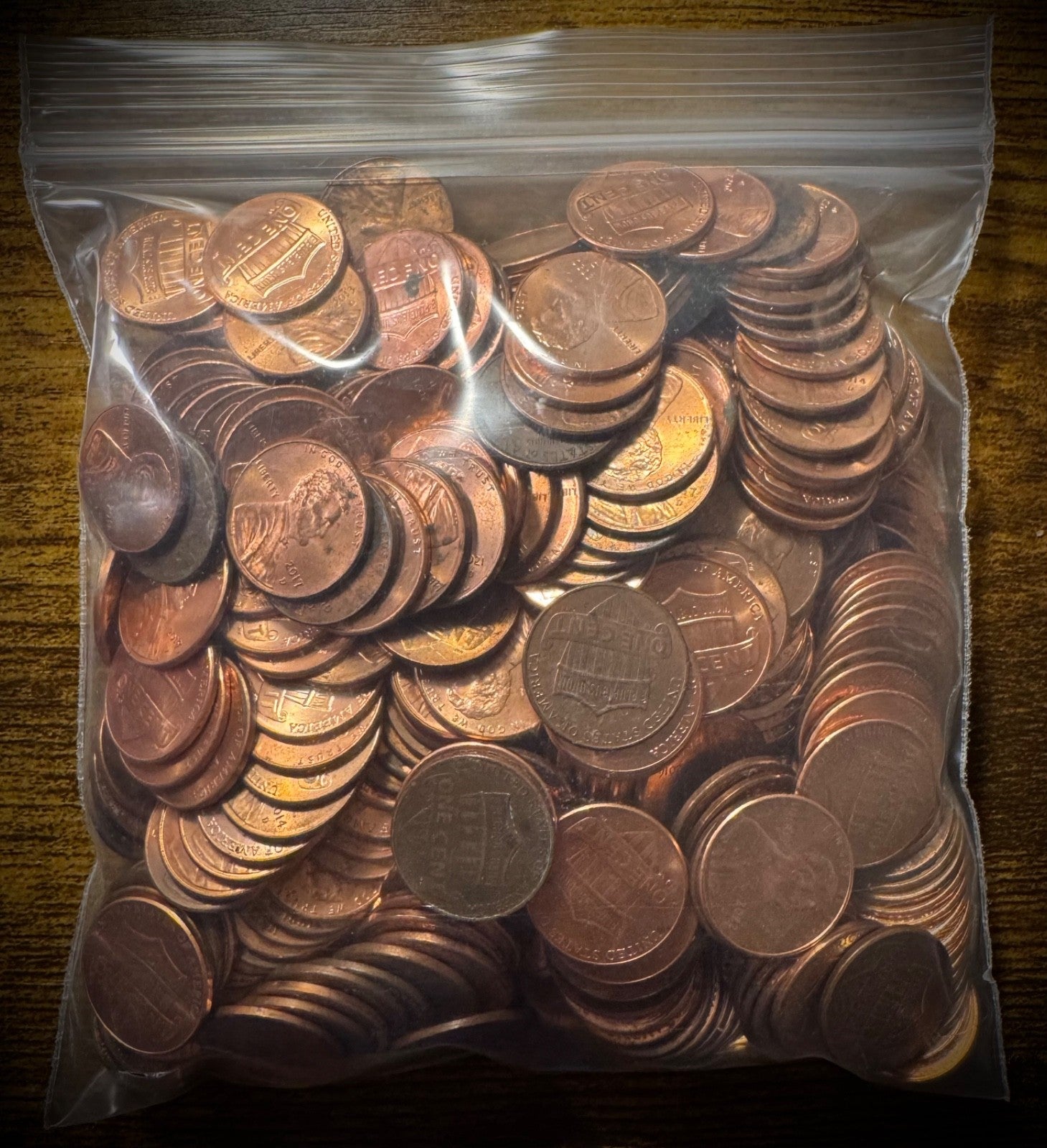 2.5 Lb Mixed Bag 2010-2025 Lincoln Shield Cents Mostly D Mints From Circulation2