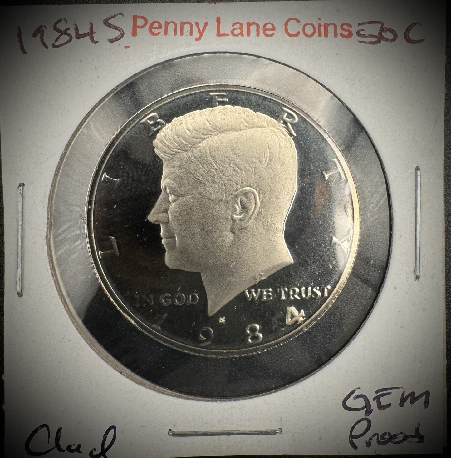 1980-1989 S Kennedy Half Dollar GEM PROOF DEEP ULTRA CAMEO Set Lot Of 10 Coins10