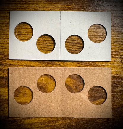50 - COWENS 2 Hole - Cent Penny Dime 2 x 2 Mylar/Cardboard Holders1