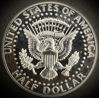 1969-S Kennedy 40% SILVER Half Dollar GEM PROOF 50C DEEP ULTRA CAMEO1