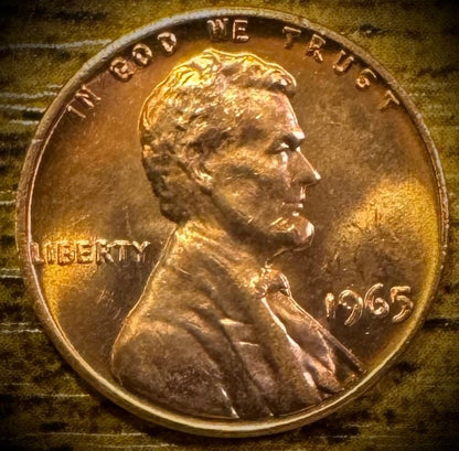 1965 Lincoln Memorial Cent Uncirculated BU 1 One Coin From Original Rolls0