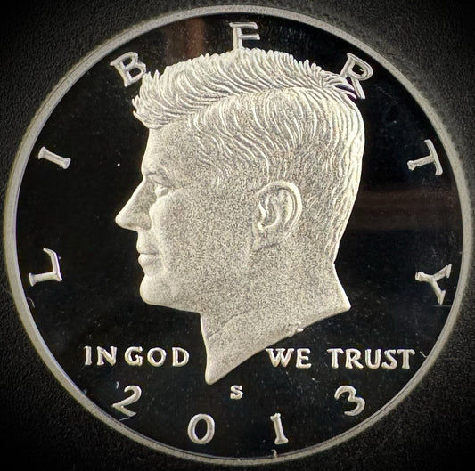 2013-S 90% SILVER GEM PROOF Kennedy Half Dollar 50C .900 Fine0
