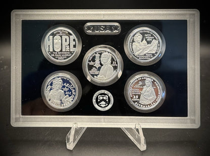 2024-S .999 SILVER American Women PROOF Quarter Set w 2024 US MINT Box & COA1