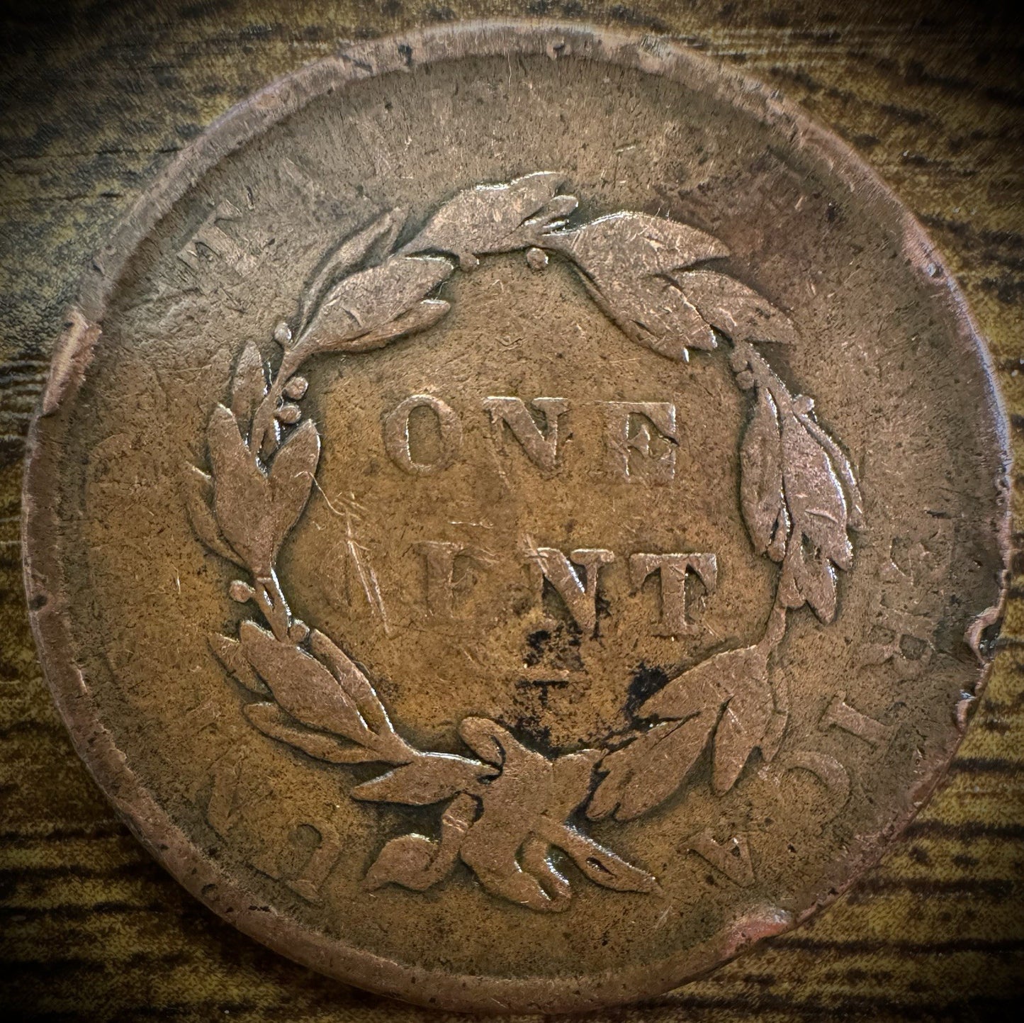 1837 Large Cent Coronet Head Matron Style Plain Cord Medium Letters1