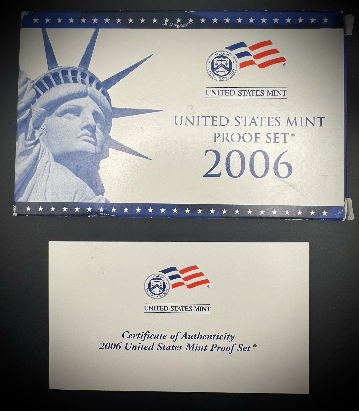 2006-S State Quarter GEM PROOF Clad 5 Coin Set w 2006 US Mint Box and COA2