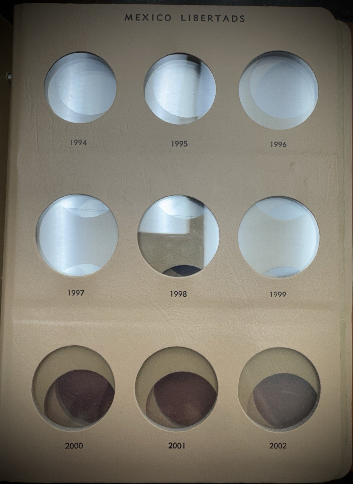 Dansco 1982-2002 Mexico Libertad 7232 Album Plus 2 Extra Pages 42 Holes w Slides4