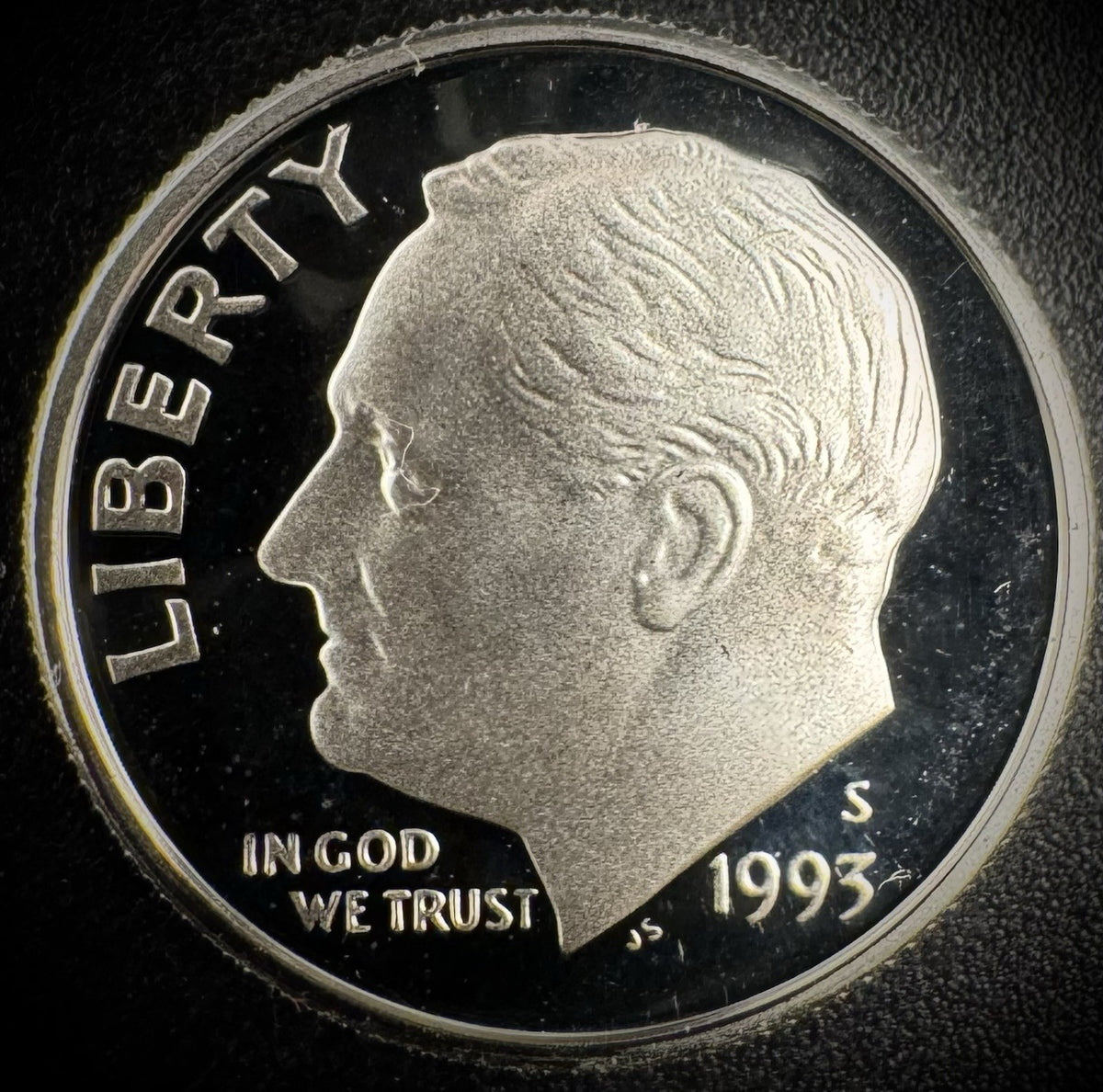 1993-S GEM PROOF Roosevelt Dime 10C SILVER DEEP ULTRA CAMEO Coin0