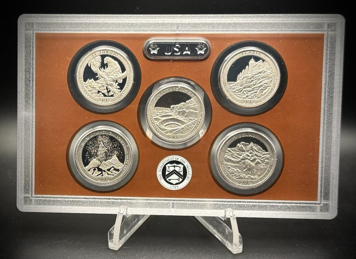 2011-S ATB Quarter GEM PROOF Clad 5 Coin Set w 2011 US Mint Box and COA1