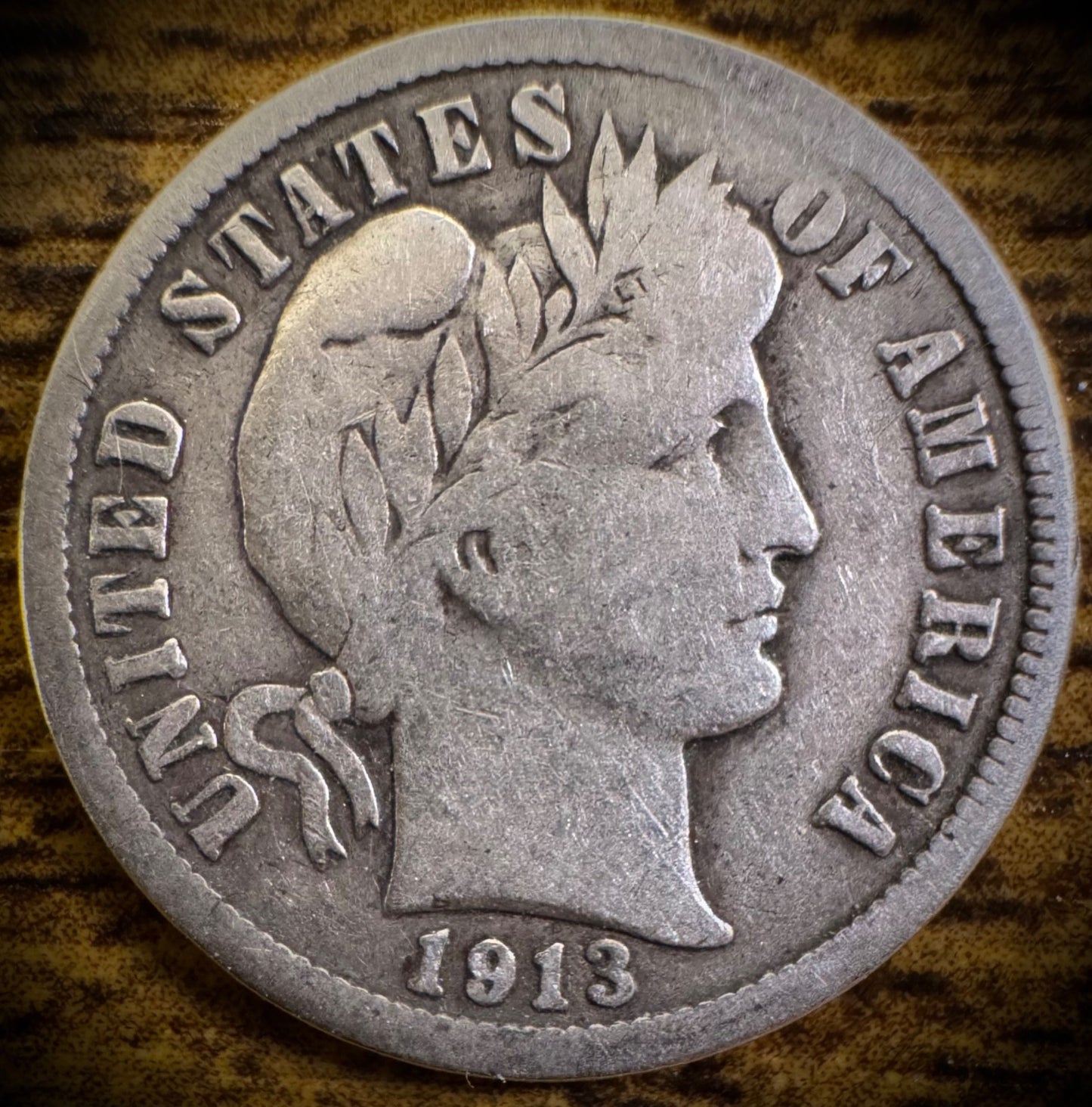 1913 Silver Barber Dime Type Coin0