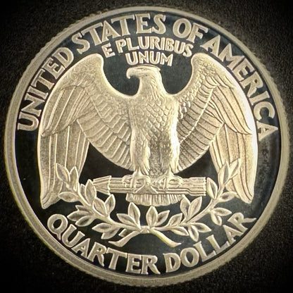 1996-S GEM PROOF Washington Quarter 25C SILVER DEEP ULTRA CAMEO Coin1