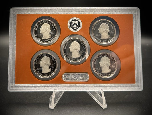 2019-S ATB Quarter GEM PROOF Clad 5 Coin Set w 2019 US Mint Box COA1