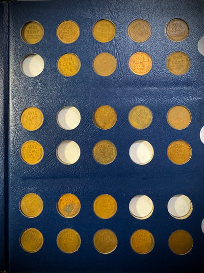 1909 VDB-1974 P D S Lincoln Cent Set NEAR Complete 165 Coins SEMI-KEYS Whitman9