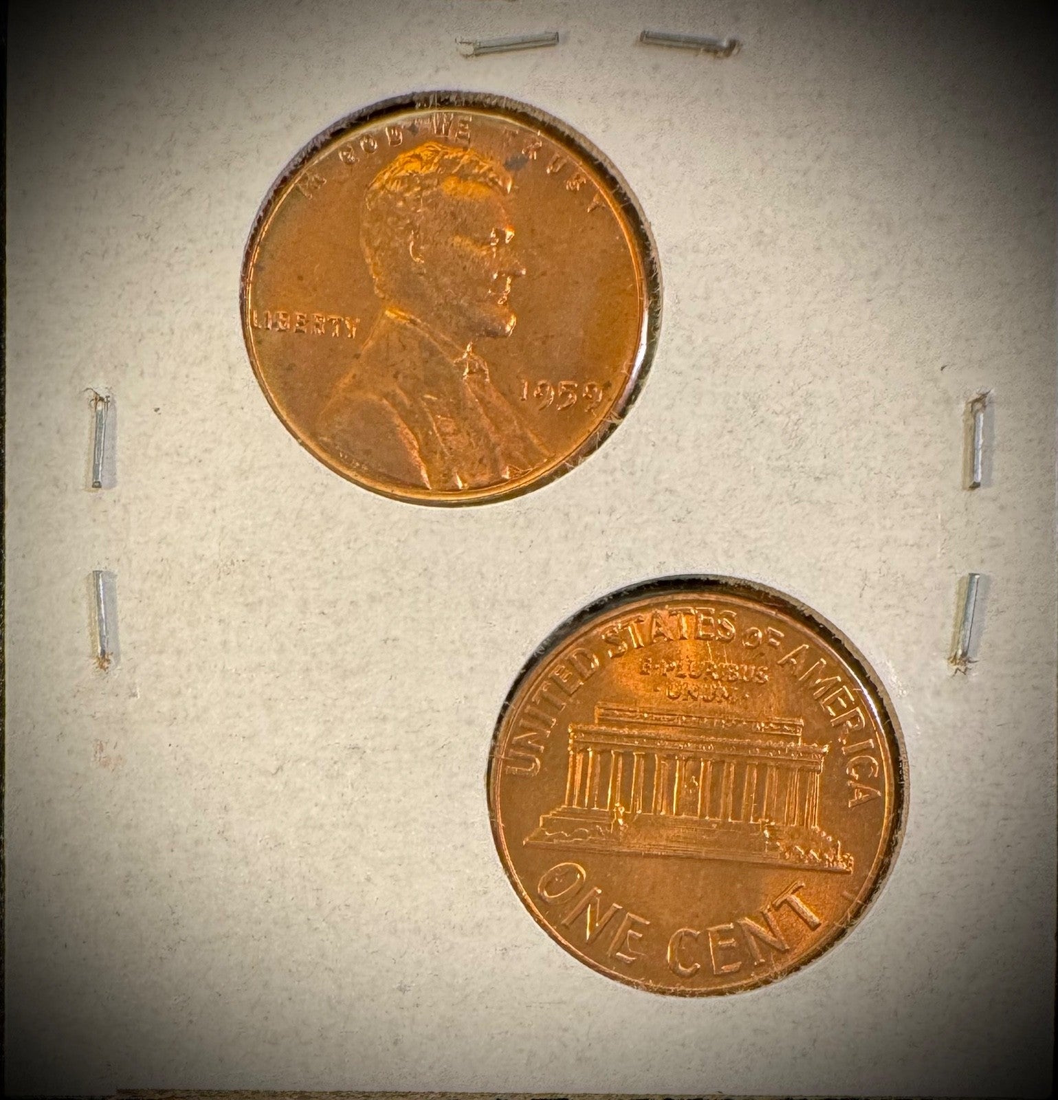 1959 P Lincoln Memorial Cent BU SEE VIDEO End Roll 5