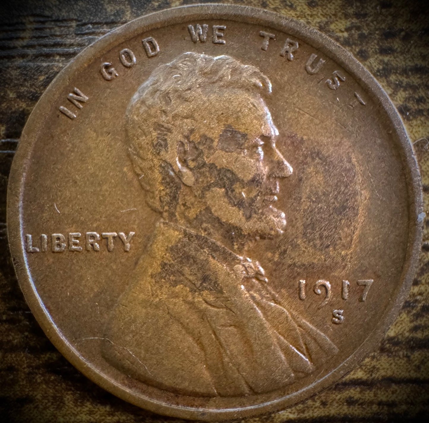 1917-S Lincoln Wheat Cent Penny XF0