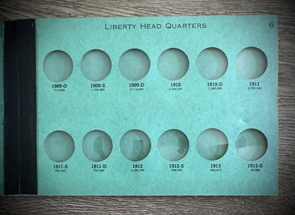 Never Used Vintage Meghrig Barber Quarters 1892-1905 G-8 G-9 Albums Empty8