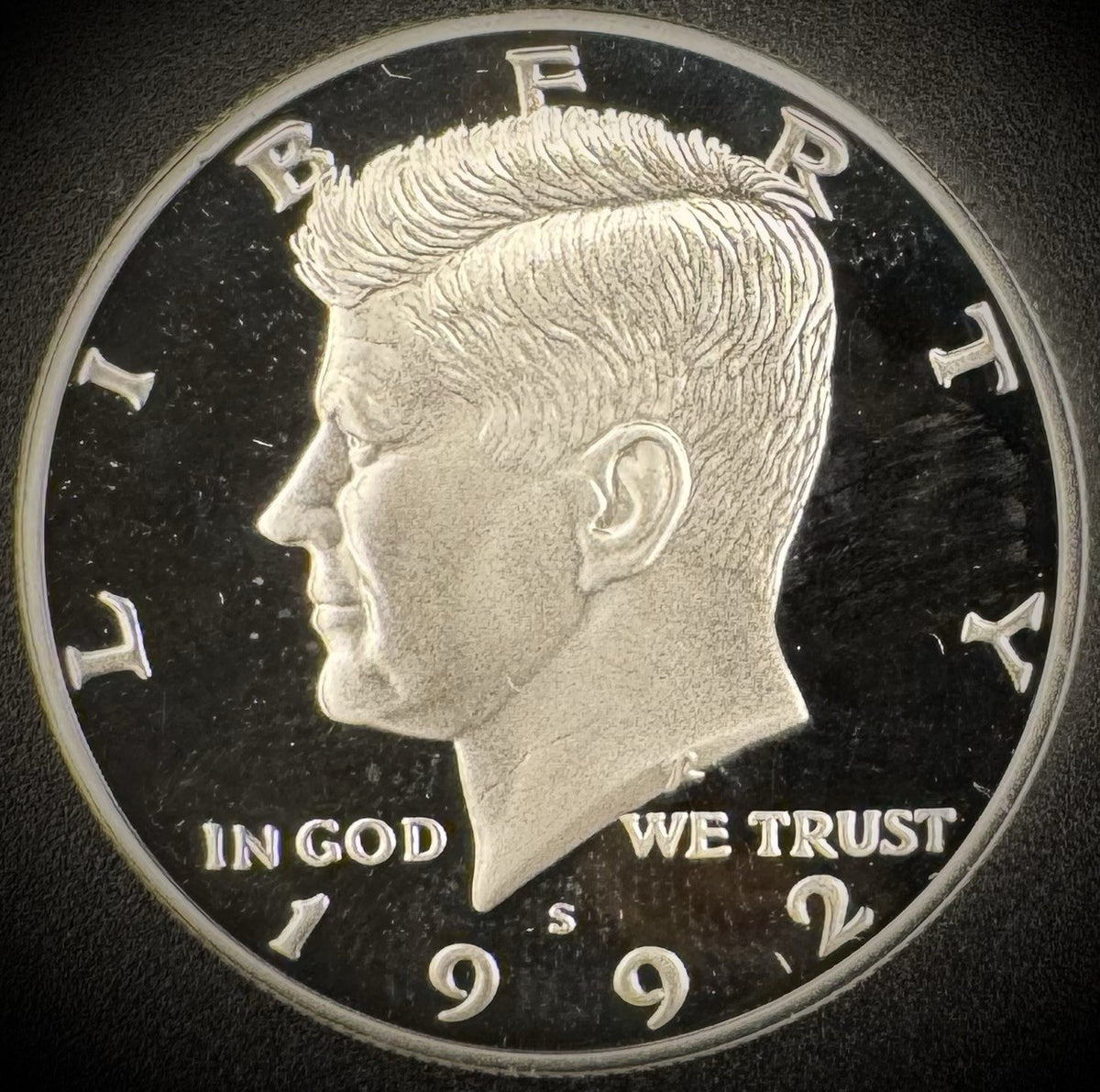 1992-S GEM PROOF Kennedy Half Dollar 90% SILVER 50C DEEP ULTRA CAMEO0