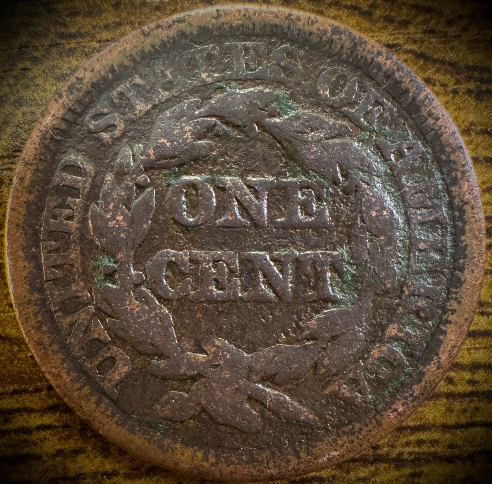 1848 Large Cent Coronet Head Braided Hair Style #21