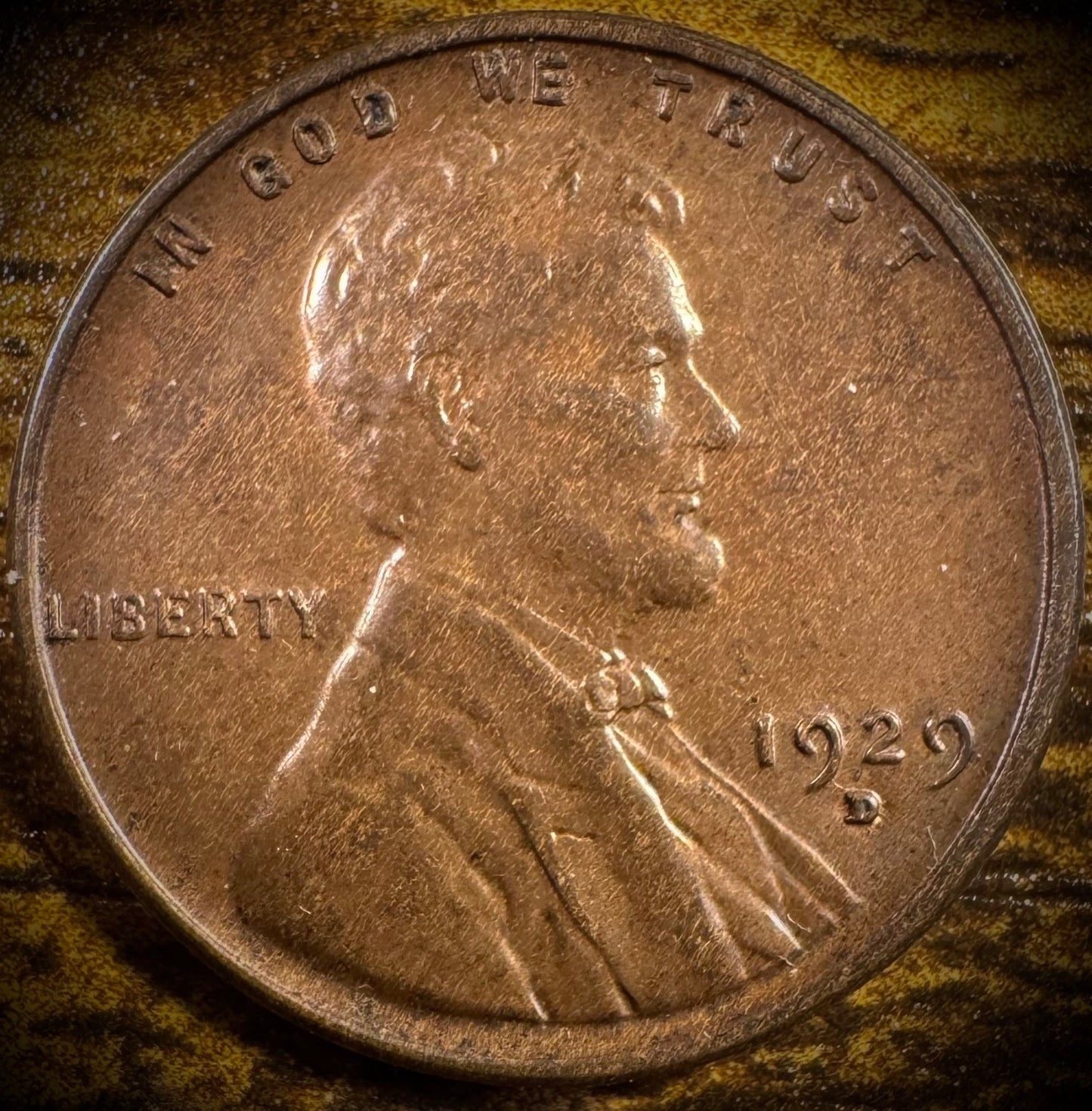 1929-D Lincoln Wheat Cent Penny Uncirculated Toned VIDEO0