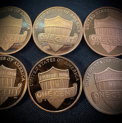 2010-2019 S Lincoln Shield Cent GEM PROOF 10 Coin CONSECUTIVE Years Lot Set18