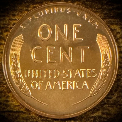 1958 Lincoln Wheat Cent PennyPROOF LUSTROUS1