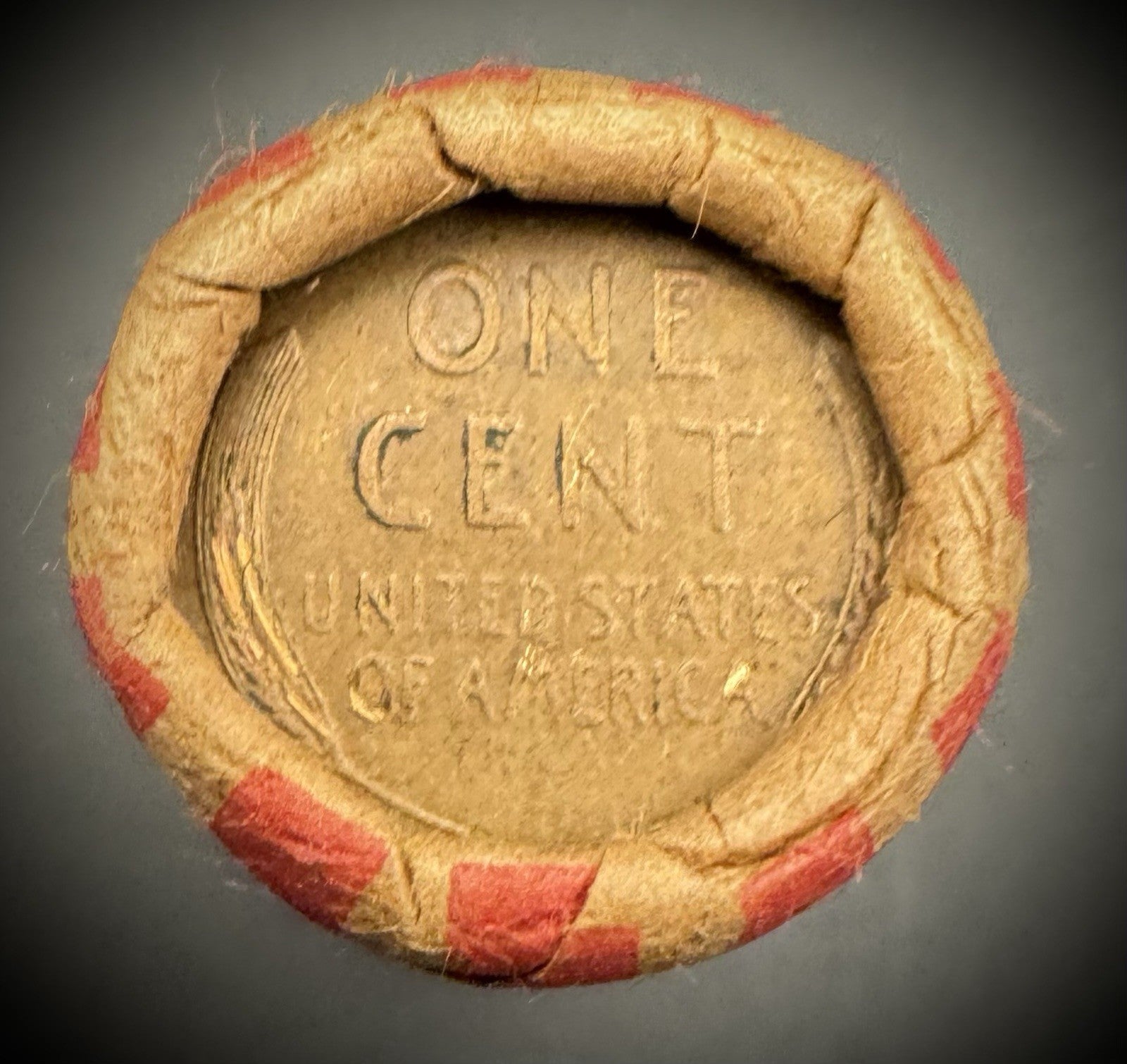 1909-1958 Wrapped Roll Of 50 Wheat Cents Pennies w Certificate Of Authenticity3