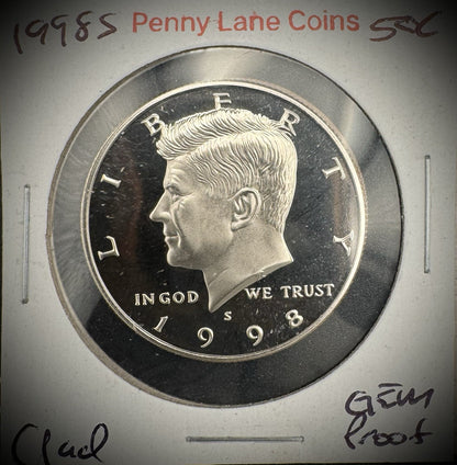 1990-1999 S Kennedy Half Dollar GEM PROOF DEEP ULTRA CAMEO Set Lot Of 10 Coins18