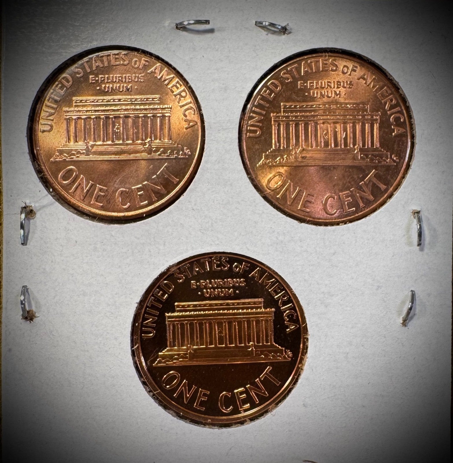 2000 P D S Lincoln Memorial Cent UNCIRCULATED + PROOF 3 Coin Lot1