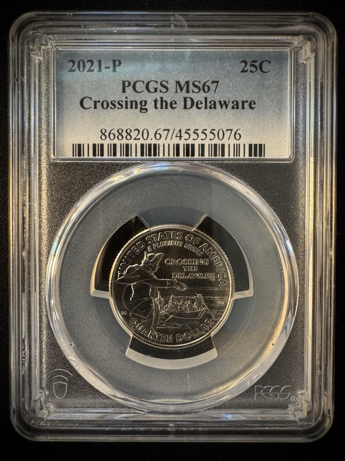 2021-P Washington Crossing the Delaware Quarter 25c PCGS MS670