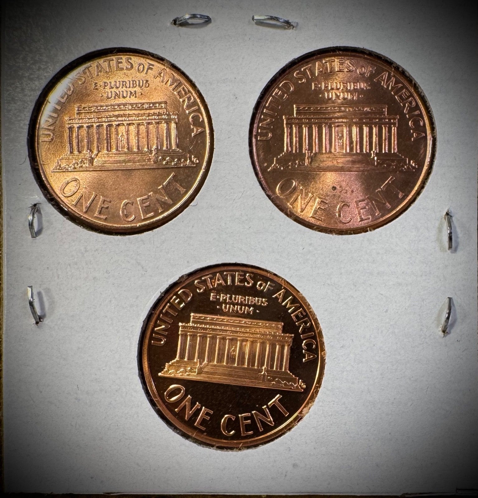 2002 P D S Lincoln Memorial Cent UNCIRCULATED + PROOF 3 Coin Lot1