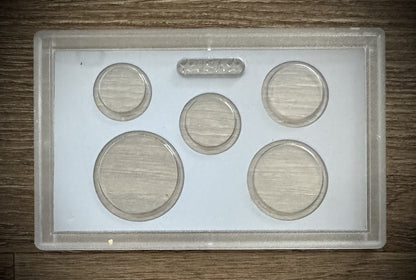 Light Blue Empty Plastic Case Holds 5 Coins Lot of 10 From US MINT Proof Sets2